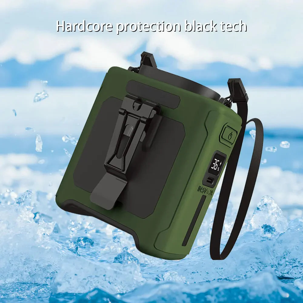 🌬️&nbsp;PORTABLE WAIST FAN&nbsp;10000mAh Wearable Waist Fan with 5 Speeds &amp; LED Light