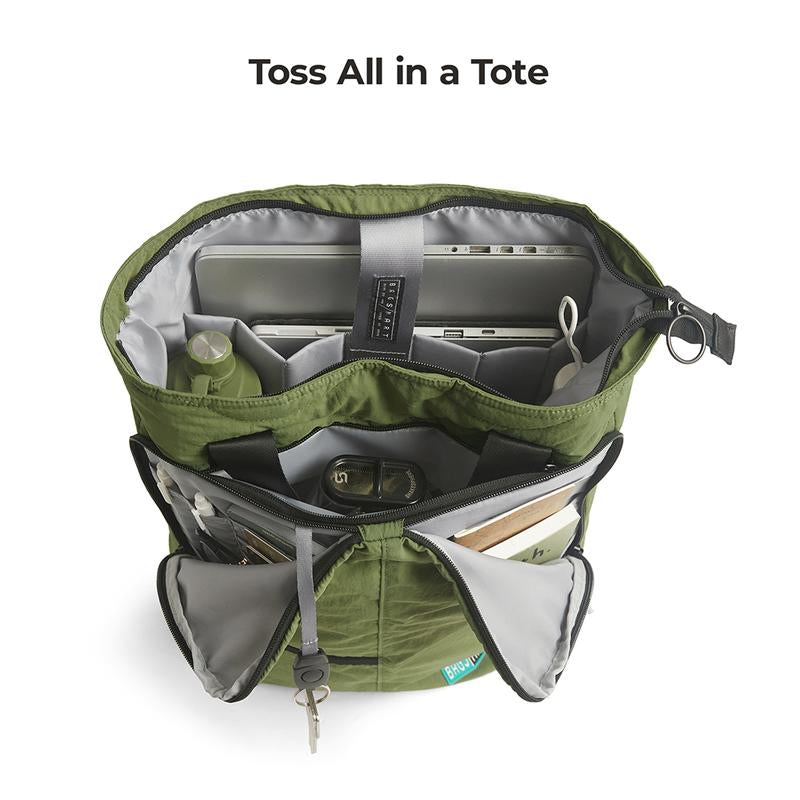 【NEW IN】BAGSMART 20L Ultra-Light Convertible Tote Backpack, 15.6" Laptop Compartment, 40Oz Cup Holder & Hidden Straps – Stylish & Functional for Work/Travel