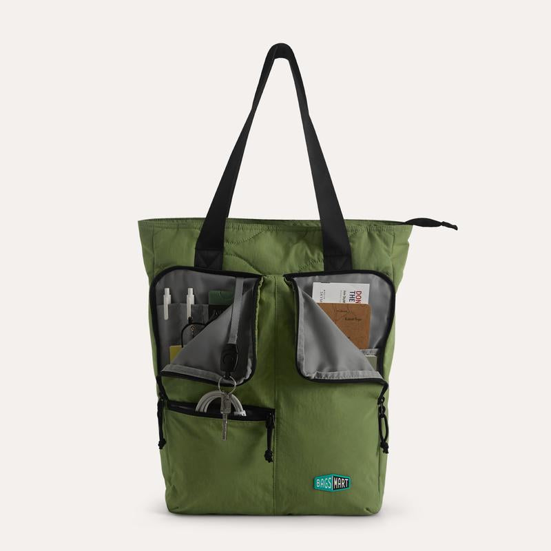 【NEW IN】BAGSMART 20L Ultra-Light Convertible Tote Backpack, 15.6" Laptop Compartment, 40Oz Cup Holder & Hidden Straps – Stylish & Functional for Work/Travel