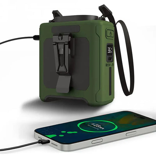 🌬️&nbsp;PORTABLE WAIST FAN&nbsp;10000mAh Wearable Waist Fan with 5 Speeds &amp; LED Light